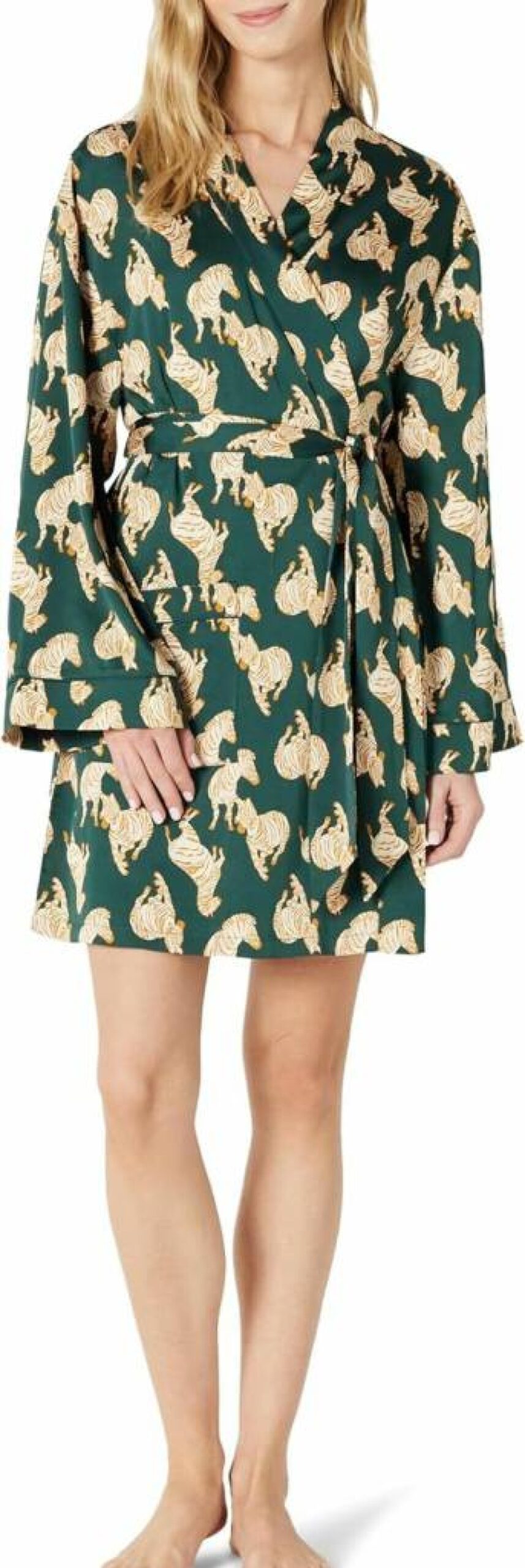 Amazon Essentials Women's Soft Satin Sleep Robe - Relaxed Fit Long Loungewear for Comfort