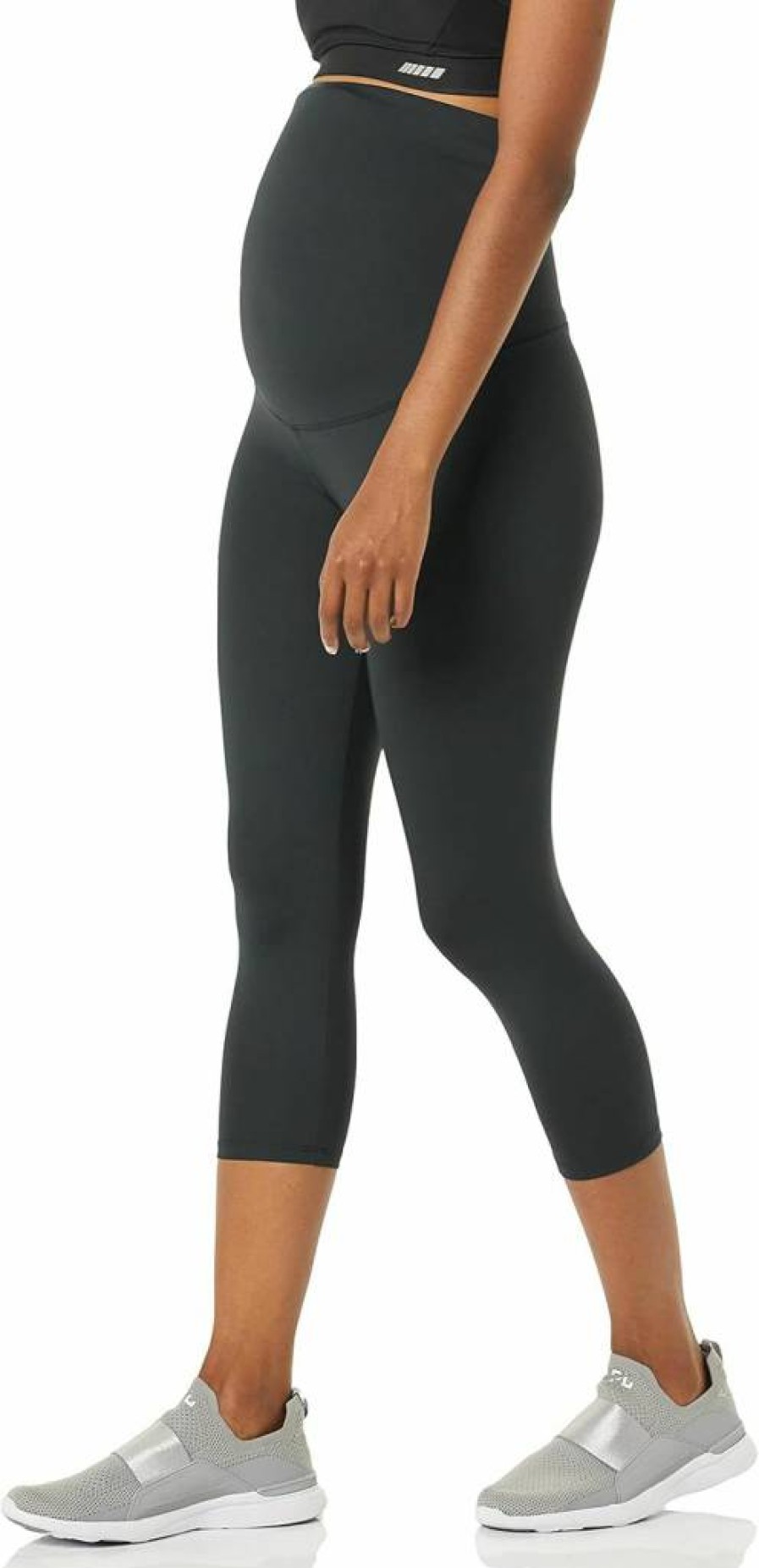 Amazon Essentials Women's Maternity Active Workout Leggings - Pregnancy Yoga Pants, Stretchy Comfort Fit, High Waist Exercise Tights for Expecting Moms