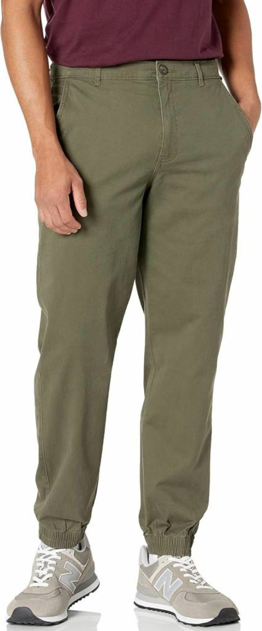 Amazon Essentials Men's Straight-Fit Chino Jogger Pants for Comfort & Style
