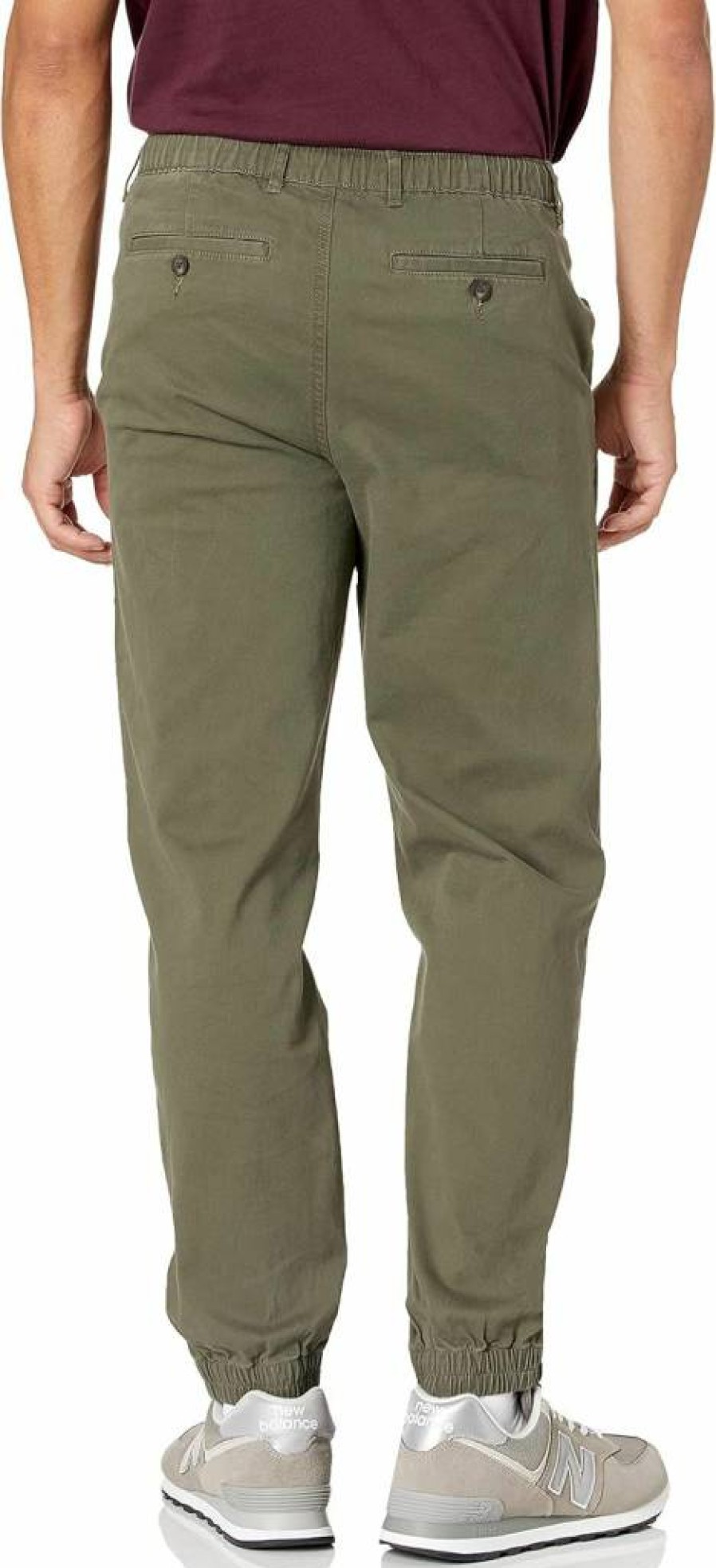 Amazon Essentials Men's Straight-Fit Chino Jogger Pants for Comfort & Style