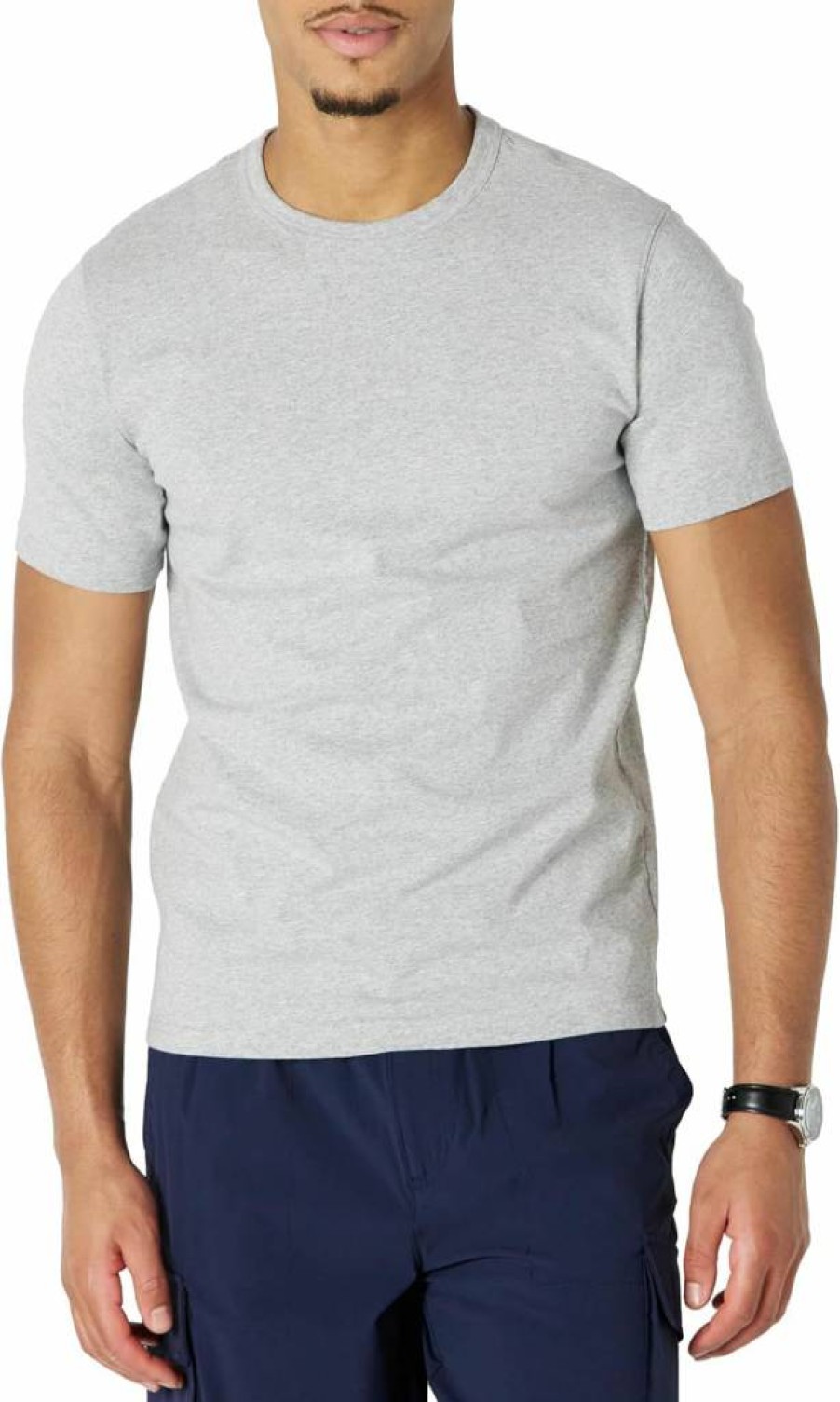 Amazon Essentials Men's Heavyweight Relaxed-Fit Cotton T-Shirt - Soft Comfortable Crewneck Tee for Casual Wear