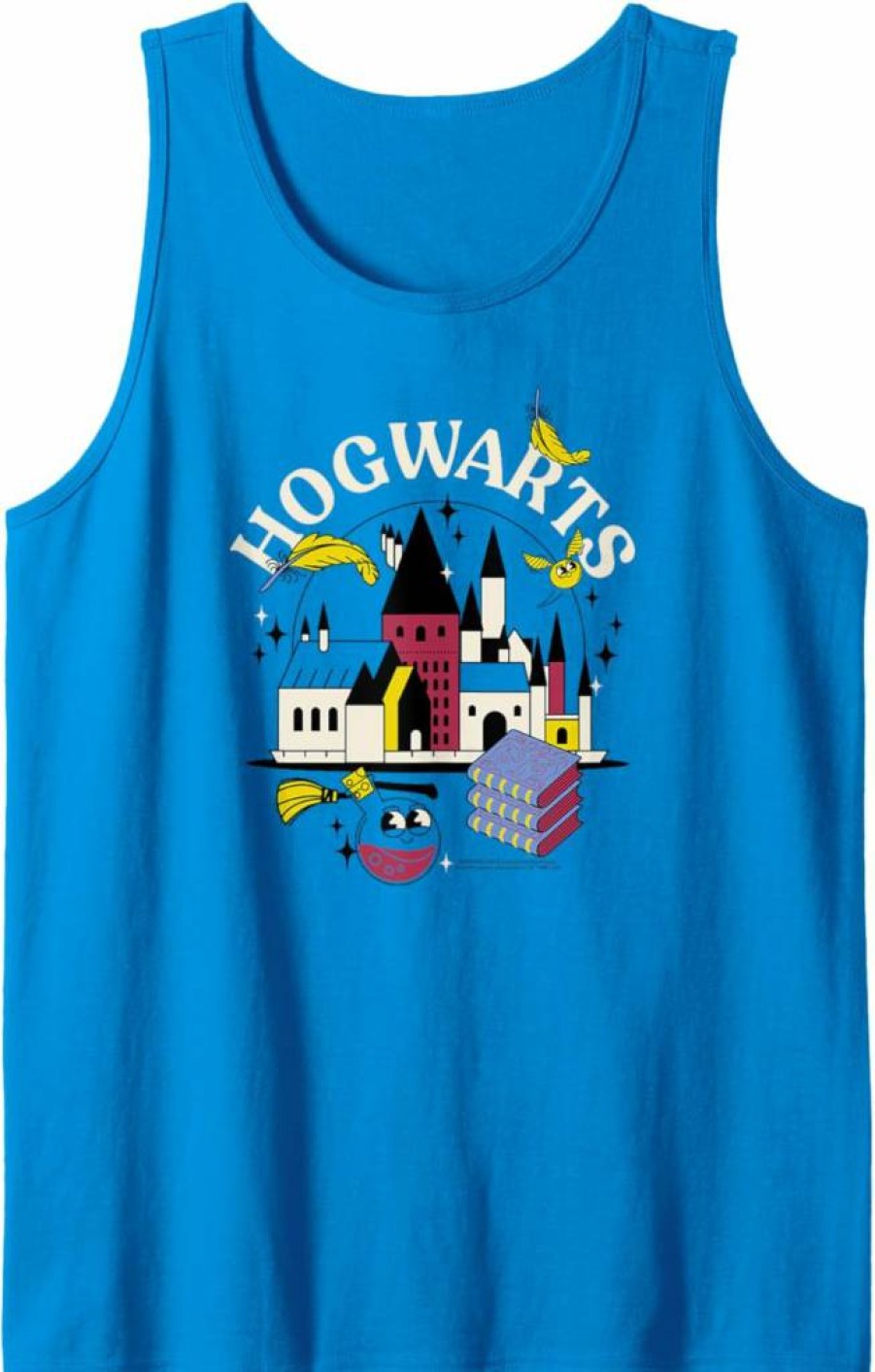 Amazon Essentials Harry Potter Hogwarts Castle Graphic Smiling Icons Women's Tank Top