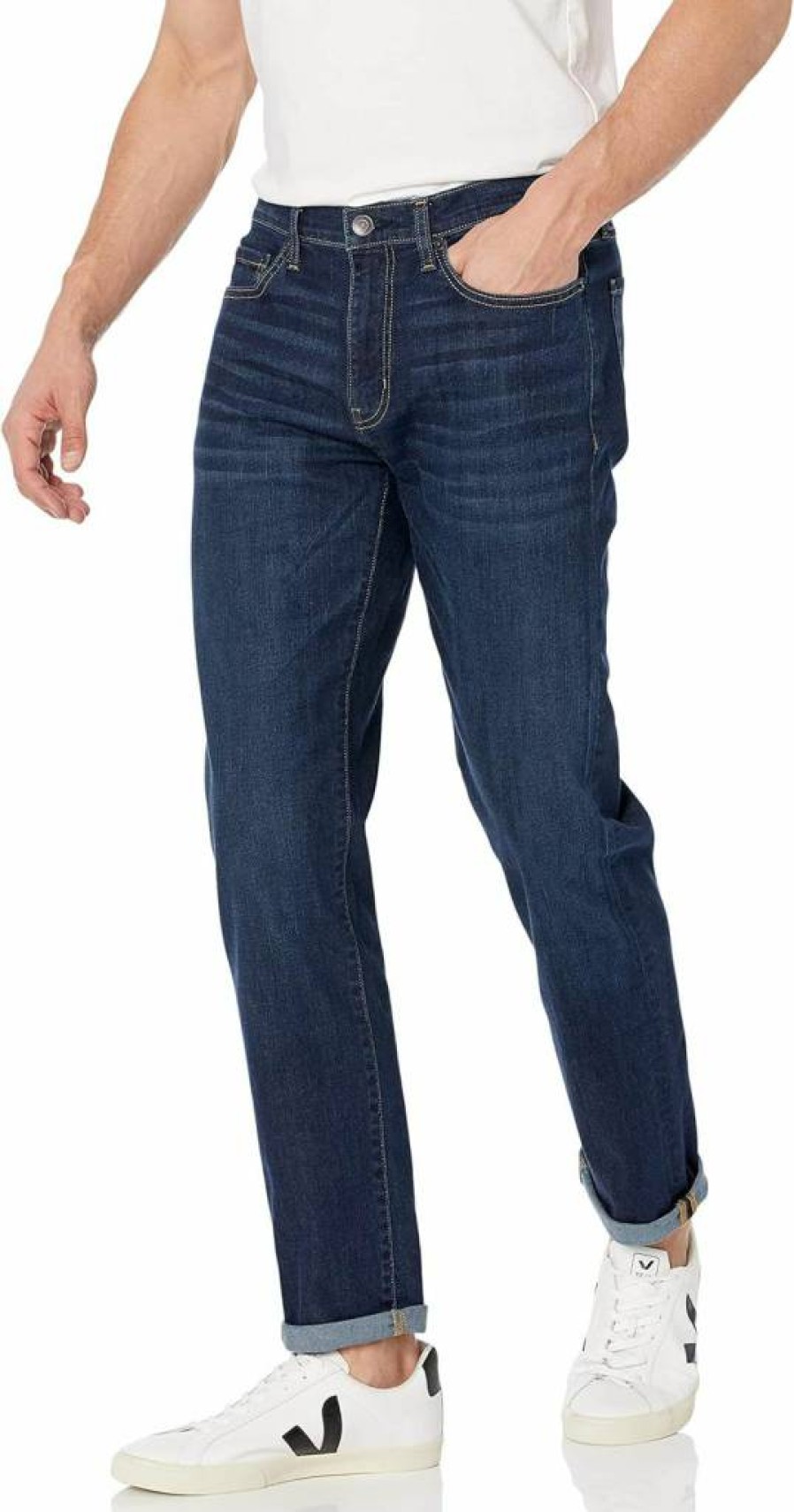 Amazon Essentials Men's Slim Fit Stretch Jeans - Comfortable Denim Pants for Casual Wear