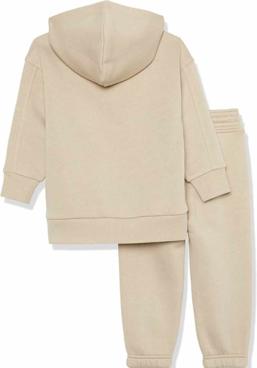 Amazon Essentials Kids & Toddlers' 2-Pack Modern Sweat Outfits - Unisex Cotton Comfort Set