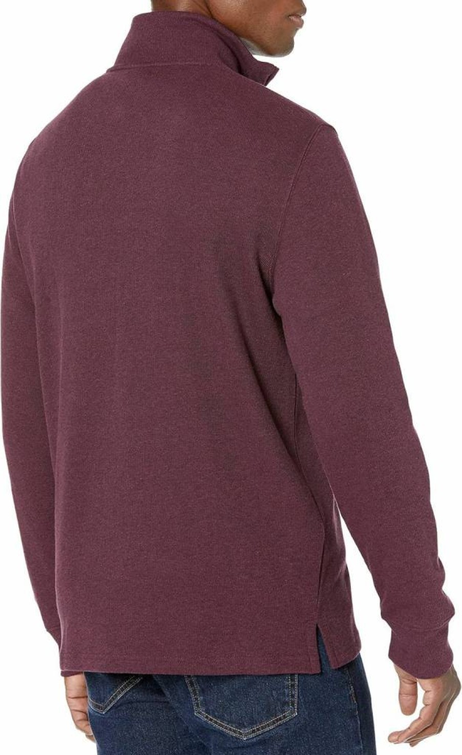 Amazon Essentials Men's Casual French Rib Quarter-Zip Sweater for Comfortable Wear