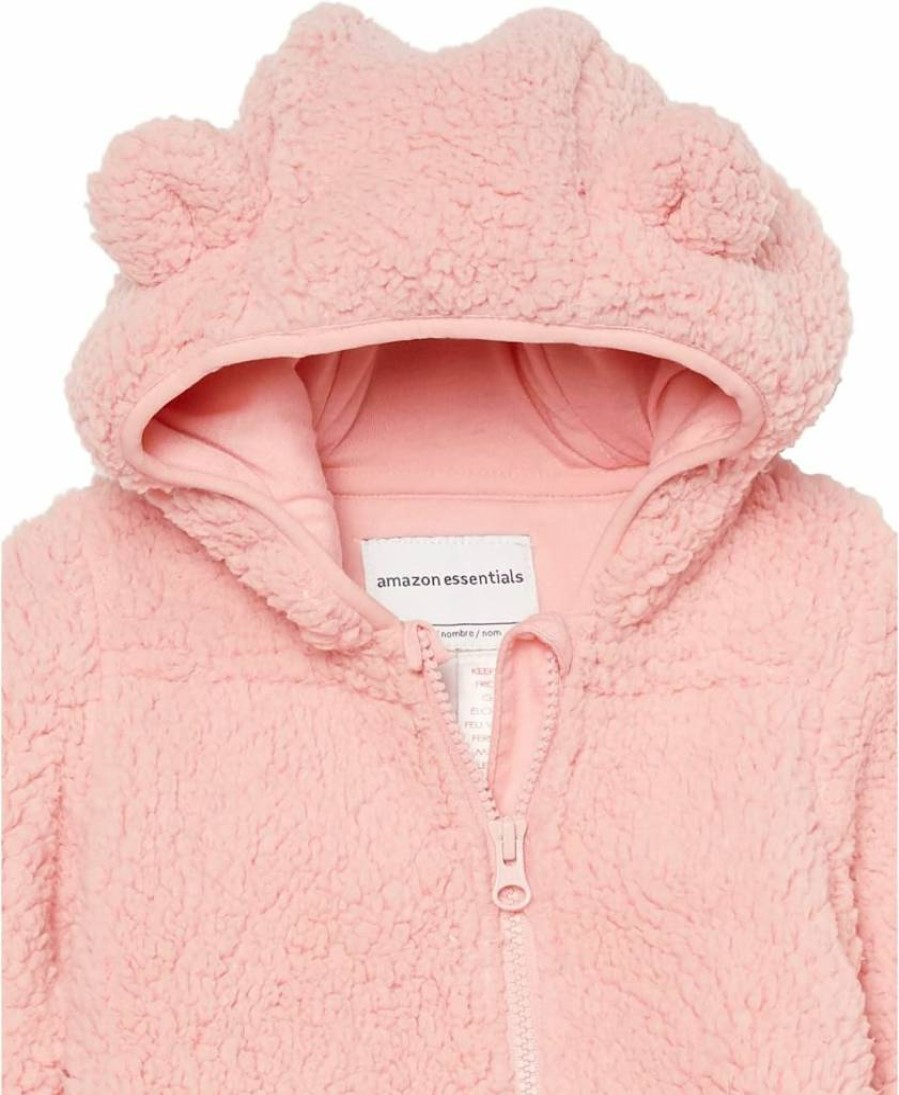 Amazon Essentials Unisex Baby Sherpa Fleece Winter Bunting Suit - Warm Cozy Infant Snowsuit