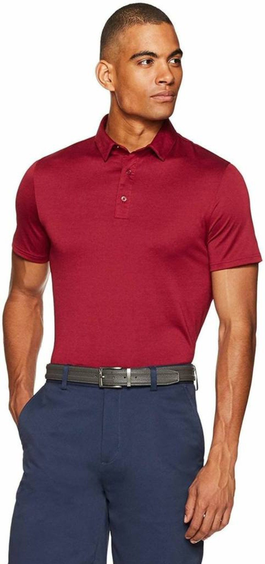 Amazon Essentials Men's Lightweight Quick-Dry Golf Polo Shirt - Stretchable Slim-Fit Tech Fabric for Comfort & Performance