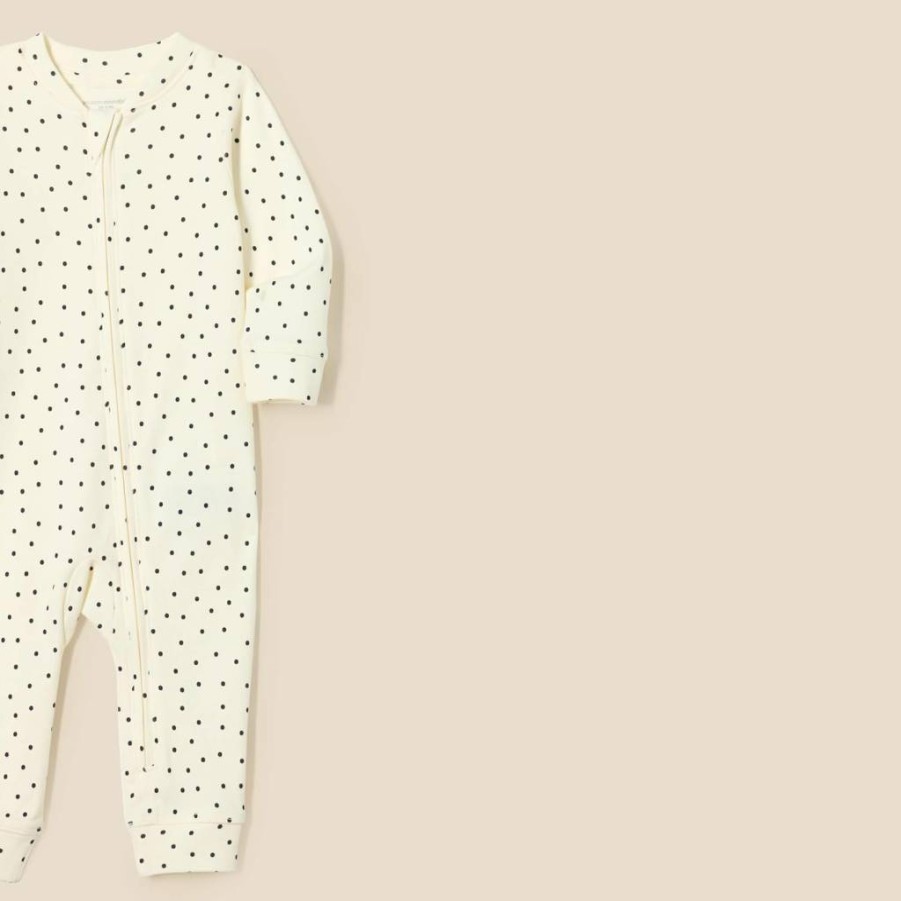Amazon Essentials Unisex Baby Cotton Zip-Up Sleepsuits, 3-Pack, Soft & Breathable Footless Pajamas