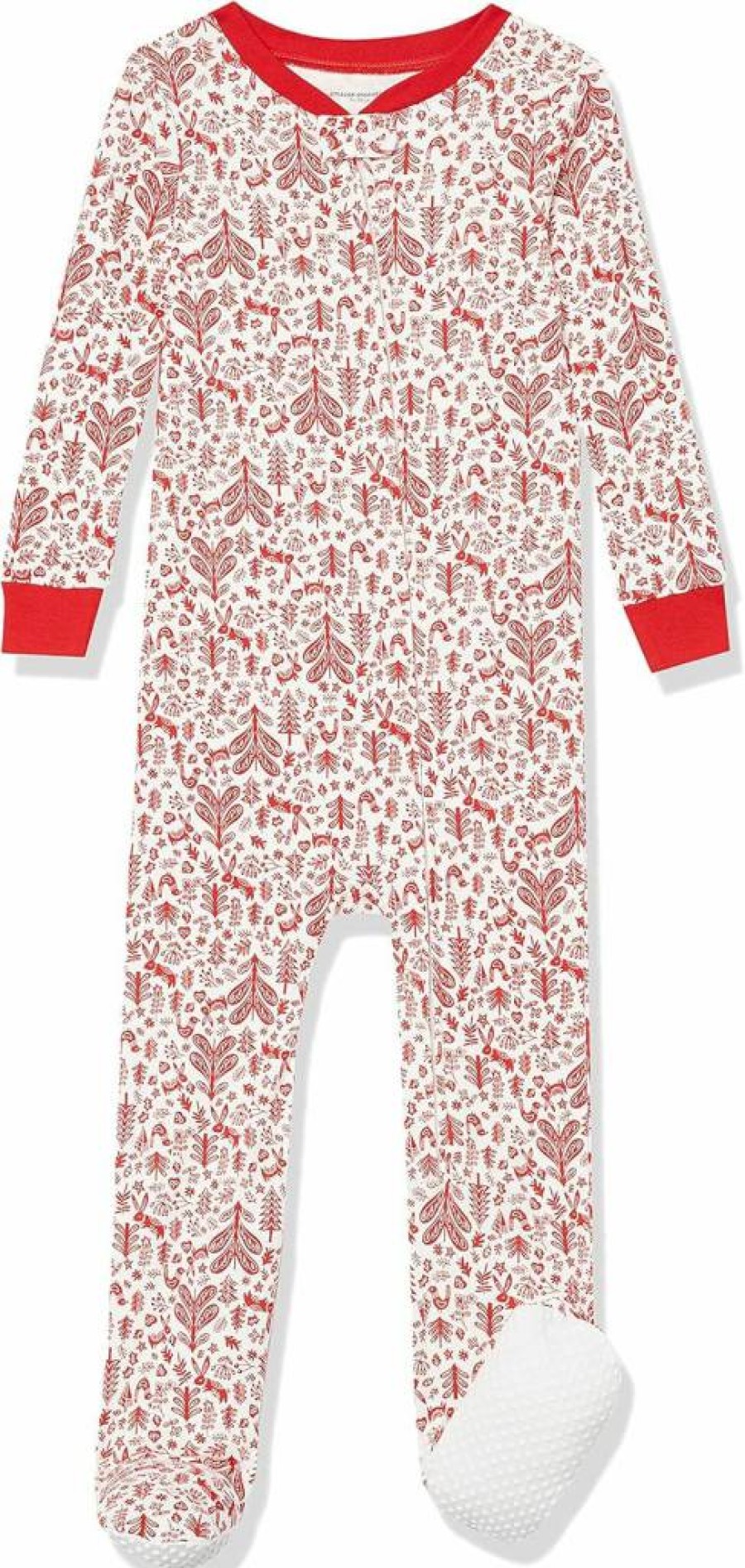 Amazon Essentials Unisex Baby & Toddler Cotton Footed Pajamas - Soft Sleepwear Set, Snug-Fit One-Piece PJS (Multi-Pack)