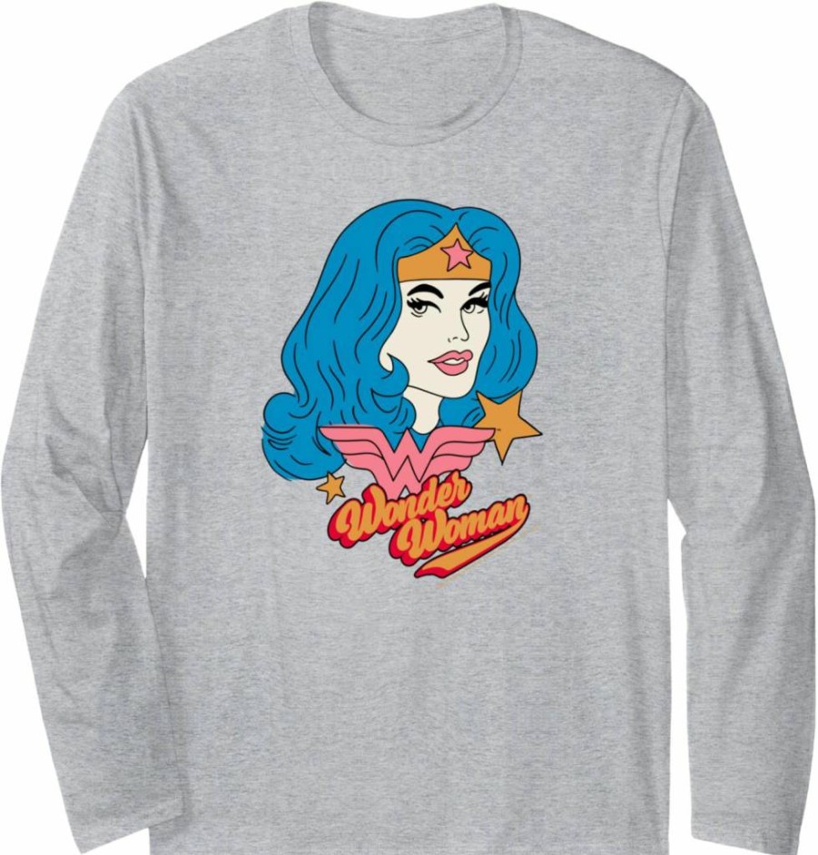 Amazon Essentials Wonder Woman Graphic Long Sleeve T-Shirt | DC Comics Superhero Tee