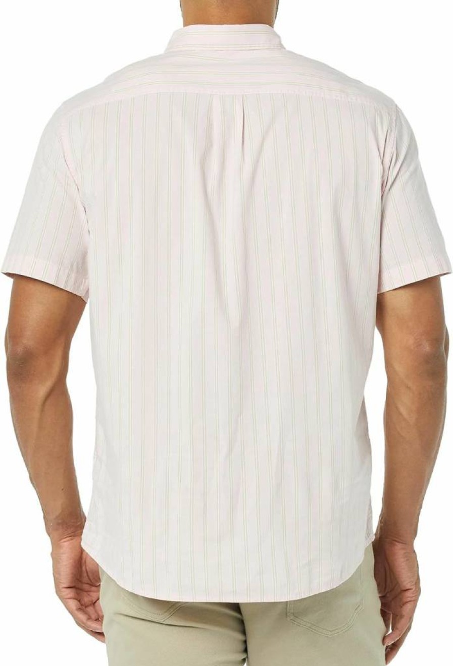 Amazon Essentials Men's Slim-Fit Short-Sleeve Poplin Shirt - Classic Casual Button-Down for Men, Breathable & Lightweight