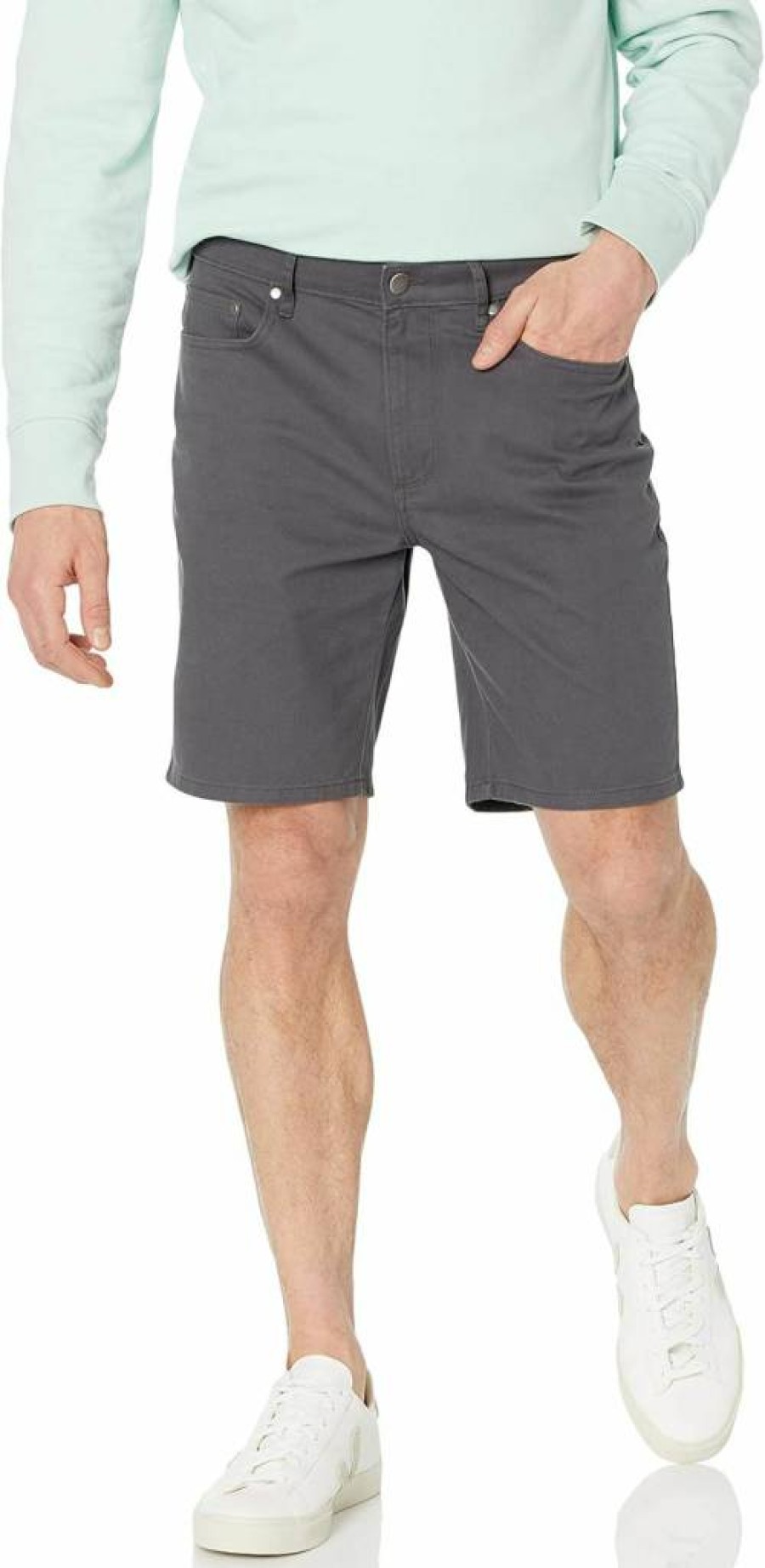 Amazon Essentials Men's Slim-Fit Stretch Shorts with 9-Inch Inseam & 5-Pocket Design