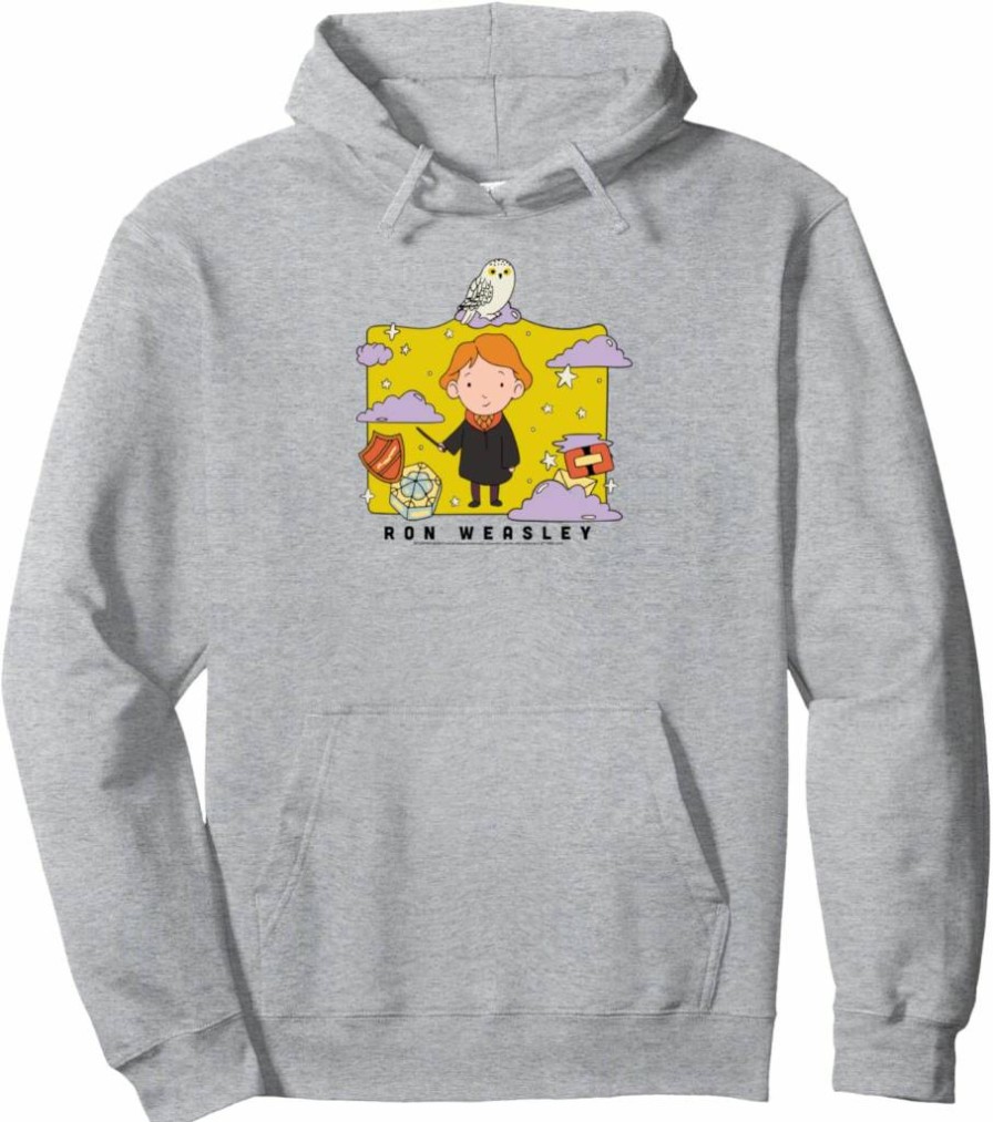 Amazon Essentials Harry Potter Ron Weasley Graphic Pullover Hoodie Sweatshirt for Fans