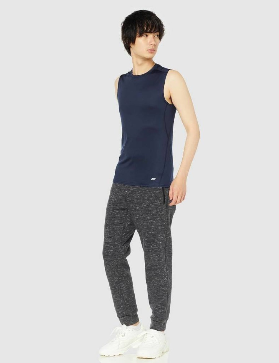 Amazon Essentials Men's Lightweight Quick-Dry Stretch Sleeveless Workout Shirt - Moisture Wicking Activewear Top for Gym & Running