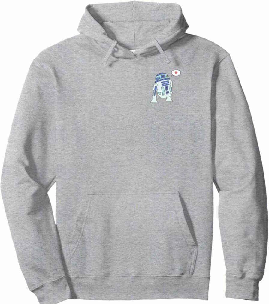 Amazon Essentials Star Wars R2-D2 Valentine's Day Hoodie Sweatshirt for Fans