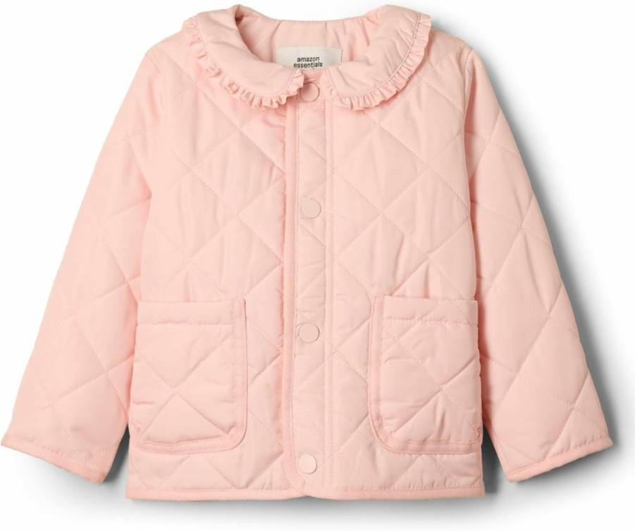 Amazon Essentials Girls' Midweight Ruffle Field Jacket for Toddlers & Baby