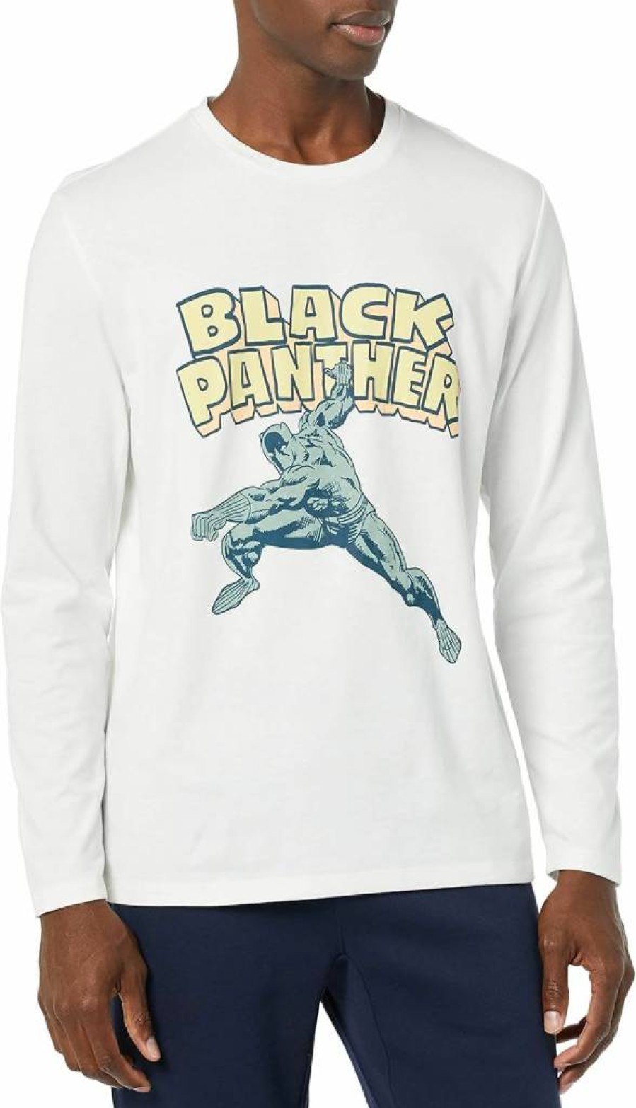 Amazon Essentials Men's Long-Sleeve Marvel & Star Wars Graphic T-Shirts, 2-Pack, Disney Licensed